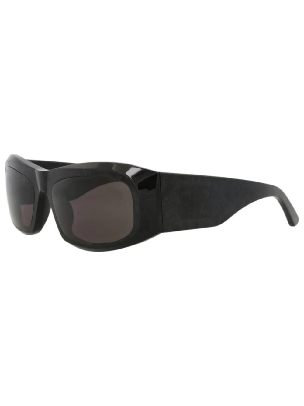 New Balenciaga Women's Sunglasses Square Rectangle Recycled Acetate Frame Black